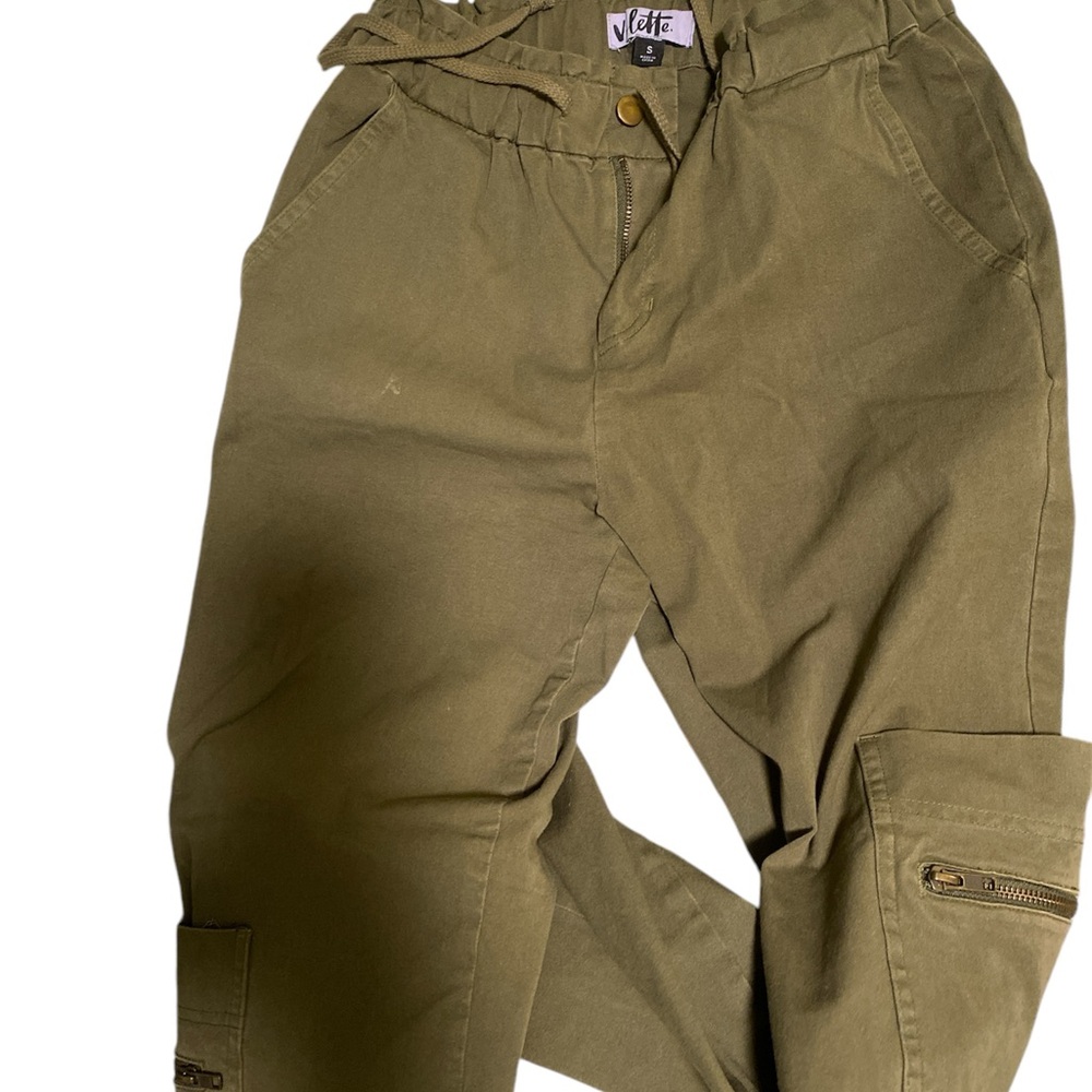 Olive Cargo Pants for Women